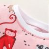 Baby Girl Cartoon Animals Print Pattern A-Line Style Dress