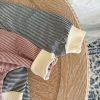 Baby Girl Striped Pattern Shoulder Buckle Design Tops Combo Shorts Sets