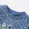 Baby Girl Floral Pattern Bunny Embroidered Design Loose Cotton Hoodie