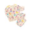 Baby Girl Piggy Print Pattern Hoodies Combo Pants Cute Casual Sets