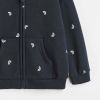 Baby Girl All Over Rainbow Print Pattern Zipper Design Hooded Coat In Autumn