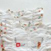 Baby Girl Floral Print Pattern Bear Embroidery Lace Patchwork Design Short Sleeved Onesies