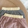 Baby Girl Striped Pattern Shoulder Buckle Design Tops Combo Shorts Sets