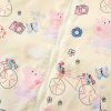 Baby Girl Piggy Print Pattern Zipper Front Design Jacket