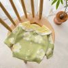 Baby Girl Flower Pattern Colorblock Design Knit Cardigan
