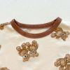 Baby Boy And Girl Bear Pattern Color Matching Short-Sleeved Top Combo Shorts 2-Pieces Sets