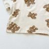 Baby Boy And Girl Bear Pattern Color Matching Short-Sleeved Top Combo Shorts 2-Pieces Sets