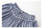 Baby Striped Pattern Lace Design Sling Tops Combo Pants 1-Pieces Sets