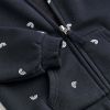 Baby Girl All Over Rainbow Print Pattern Zipper Design Hooded Coat In Autumn