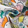 Baby Girl Cartoon Print Pattern Tops With Floral Print Pants Sets