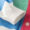 Baby Girl Colorful Striped Pattern Single Breasted Design Knit Cardigan
