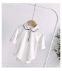 Baby Boy Solid Color Simple Colorblock Design Long Sleeve Bodysuit