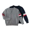 Baby Boy Side Striped Pattern Button Front V-Neck Cardigan