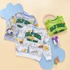 Baby Boy All Over Dinosaur And Letters Pattern Cotton Hoodies