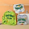 Baby Boy All Over Dinosaur And Letters Pattern Cotton Hoodies