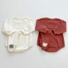 Baby Cartoon Bear Print Solid Onesies Combo Pantihose 1-Piece Sets