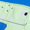 Baby Boy Cartoon Dinosaur Embroidered Pattern T-Shirt Combo Solid Medium Shorts Sets