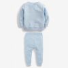 Baby Boy Cartoon Dinosaur Graphic Warm Fleece Hoodie Combo Trousers Sets