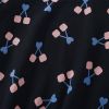 Baby Girl Cherry Print Pattern Simple Colorblock Design Hoodie