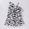 Baby Girl Print Pattern One Shoulder Design Western Style Fashion Dress