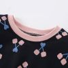 Baby Girl Cherry Print Pattern Simple Colorblock Design Hoodie